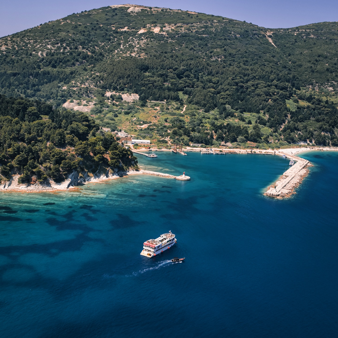 Sazan Island in the Bay of Vlora